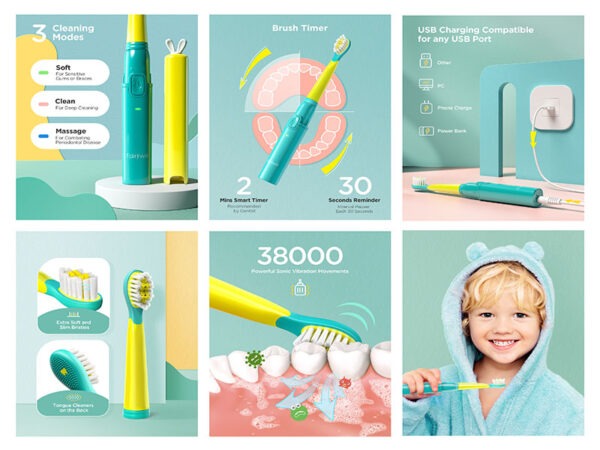 مسواک برقی کودک Fairywill مدل kids
